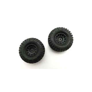 Kyosho Verklebte Reifen (2) Interco Tyres Mini-Z 4X4 MX01...