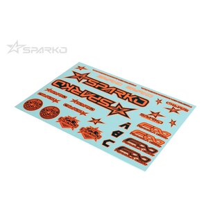 Kyosho Sparko F8 Karosserie Sticker Orange
