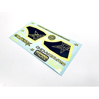Kyosho Sparko F8 Spoiler Sticker Gelb