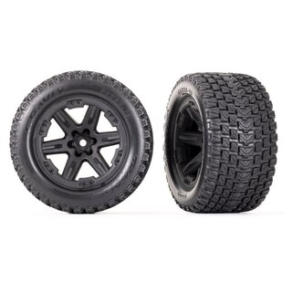 TRAXXAS Gravix Reifen auf RXT 2.8 Felge schwarz 12mm (2)