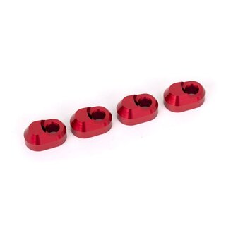 TRAXXAS Querlenkerstifte-Halter (4) Alu rot