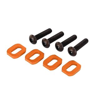 TRAXXAS Motorhalter Scheiben Aluminium orange (4)