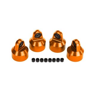 TRAXXAS GTX D�mpfer-Kappen Aluminium orange (4)