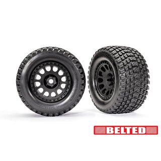 TRAXXAS Gravix BELTED Reifen auf XRT-Felge schwarz 24mm (2)