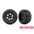 TRAXXAS Sledgehammer BELTED Reifen auf Felge schwarz (2)