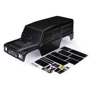 TRAXXAS Karosserie Land Rover Defender schwarz mit Aufkleber