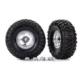 TRAXXAS Canyon Trail 5.3x2.2 Reifen auf Felgen satin-chrom (2)