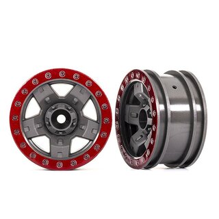 TRAXXAS TRX-4 Sport 2.2 Felgen grau/rot (2)