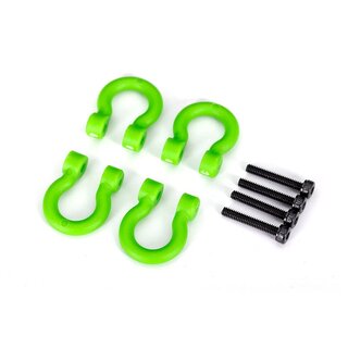 TRAXXAS Bumper D-Rings gr�n mit Schrauben v/h (4)