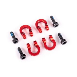 TRAXXAS Bumper D-Rings 6061-T6 Aluminium rot