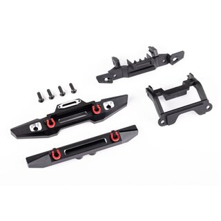 TRAXXAS Bumper Aluminium schwarz v&h