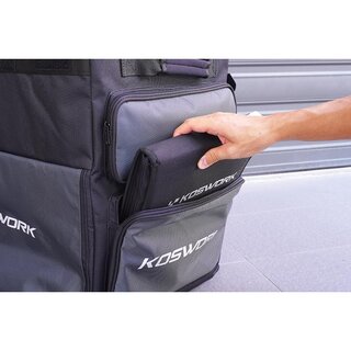 Koswork 1/8 & 1/10 Pit Bag V2 (Top Open design, w/KOS32120-510BK Lid)