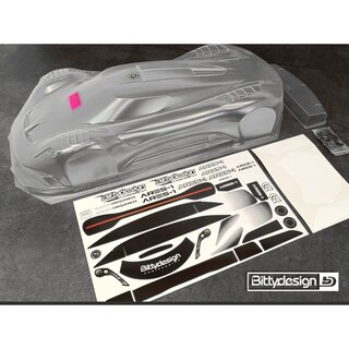 Bittydesign ARES-1 1/7 clear body for ARRMA Infraction/Limitless, 1.5mm thickness