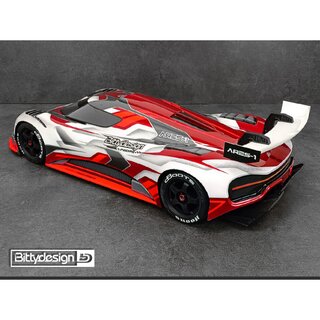 Bittydesign ARES-1 1/7 clear body for ARRMA Infraction/Limitless, 1.5mm thickness