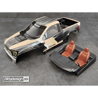 Bittydesign ROCK1 1/10 clear body for Vanquish VS4-10 Phoenix Rock Crawler, Pre-Cut, 1mm, full set (include the cab, the rear side panels, the interior cockpit)