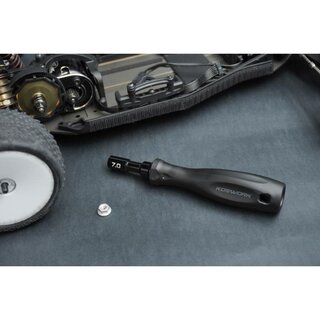 Koswork Hard Coated Aluminum 7mm Compact Wheel Nut Driver (For 4mm nut)