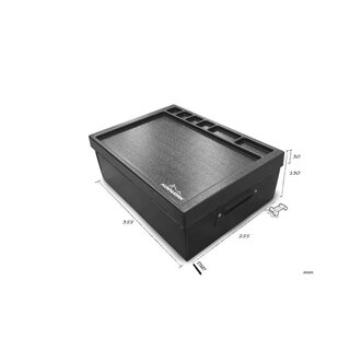 Koswork 1/8 Bag Medium Drawer Set 250*350*125mm (w/KOS32120-350BK Lid)