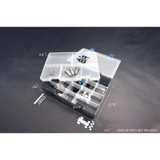 Koswork Two Layer Parts Case 245*175*56mm (w/tray & partition)