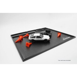 Koswork Assembly Tray / Cleanning Tray 450*400*10mm Black (1/10 M Size, 1/18, Min-Z & Mini 4WD)