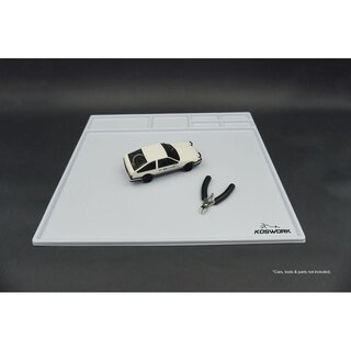 Koswork Assembly Tray / Cleanning Tray 450*400*10mm White (1/10 M Size, 1/18, Min-Z & Mini 4WD)