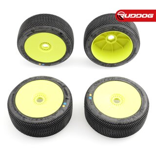 Sweep PIXEL White (Medium) X Pre-glued set tires/Yellow...