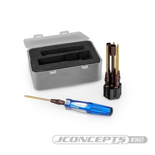 Jconcepts 1/4 hex driver wrench set w/ storage base ? 7pc. 