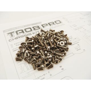 Hiro Seiko TA08 PRO Titanium Hex Socket Screw Set (99pcs)