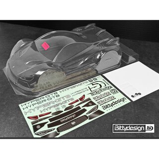 Bittydesign HYPER-GT8 1/8 GT clear body 325mm (ULT | 0.75mm)