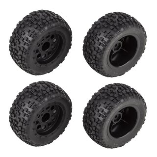 Team Associated Reflex 14MT Tires and Wheels, mounted