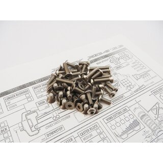Hiro Seiko XB4C/D23 Titanium Hex Socket Screw Set
