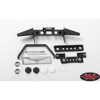 RC4WD Metal Front Bumper w/Stinger and Lights for Gelande...