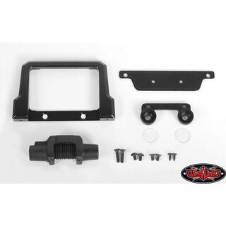 RC4WD Metal Bumper W/Plastic Winch and Light for 1/18 Gelande D90