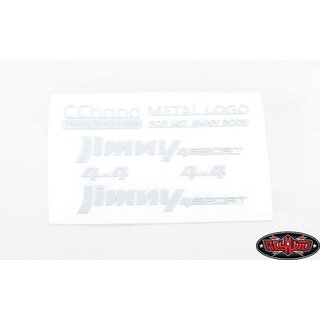 RC4WD Metal Emblems for MST 1/10 CMX w/ Jimny J3 Body (White)