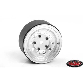 RC4WD Burato 2.2 Beadlock Wheels w/ Center Caps (Silver)