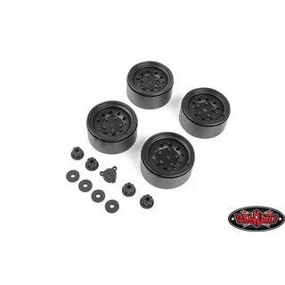 RC4WD Burato 2.2 Beadlock Wheels w/ Center Caps (Black)