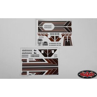 RC4WD Complete Graphic Decal Set for Cruiser Body
