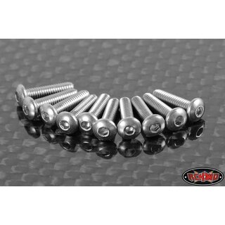 RC4WD Button Head Cap Screws M2.5 x 10mm (10)
