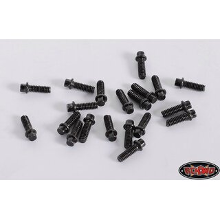 RC4WD Miniature Scale Hex Bolts (M2 x 6mm) (Black)