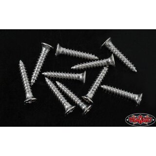 RC4WD Flat Head Self Tapping Screws M1.4 X 8mm (Silver)