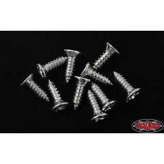 RC4WD Flat Head Self Tapping Screw 1.6 X 6mm (Silver)
