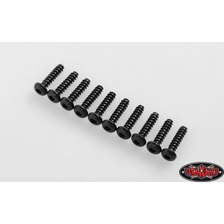 RC4WD Button Head Self Tapping Screws M3 X 12mm (Black)
