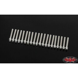 RC4WD Miniature Scale Hex Bolts (M2 x 12mm) (Silver)