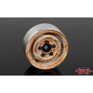 RC4WD Landies Vintage Stamped Steel 1.55 Beadlock Wheels...