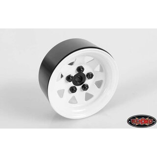 RC4WD 5 Lug Wagon 1.9 Steel Stamped Beadlock Wheels (White)