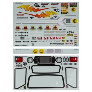 Element RC Bushido+ Body Decal Sheets