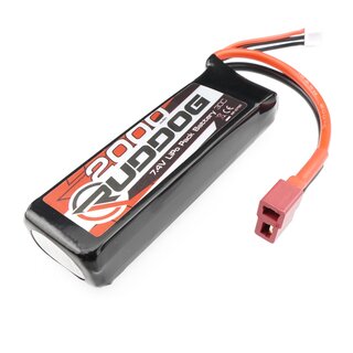 RUDDOG 2000mAh 30C 7.4V LiPo Pack Battery with T-Plug...