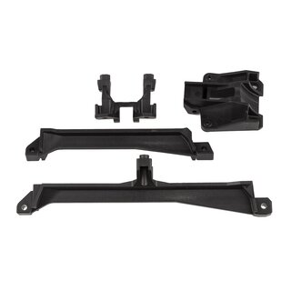 Team Associated SR7 Upper Chassis Brace Set, front and rear