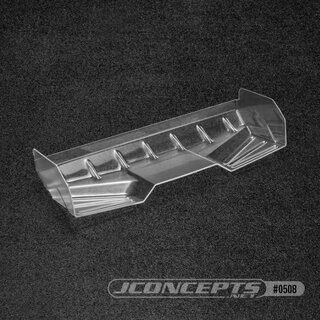 JConcepts Finnisher polycarbonate pre-trimmed 1/8th rear wing, 1.5mm thickness