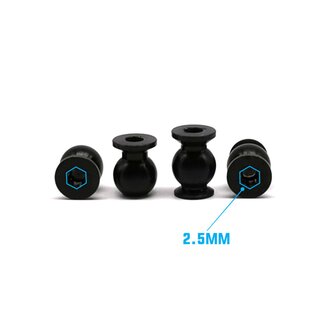 RC-Project Kit Steering Balls REVERSE in Ergal 7075-T6 for Kyosho MP10