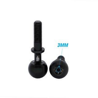RC-Project Pillow Balls in Ergal 7075-T6 for Team Associated RC8B4 | RC8B3.2